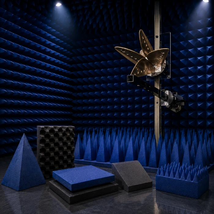 Microwave Absorbers Installed in RF Anechoic Chamber