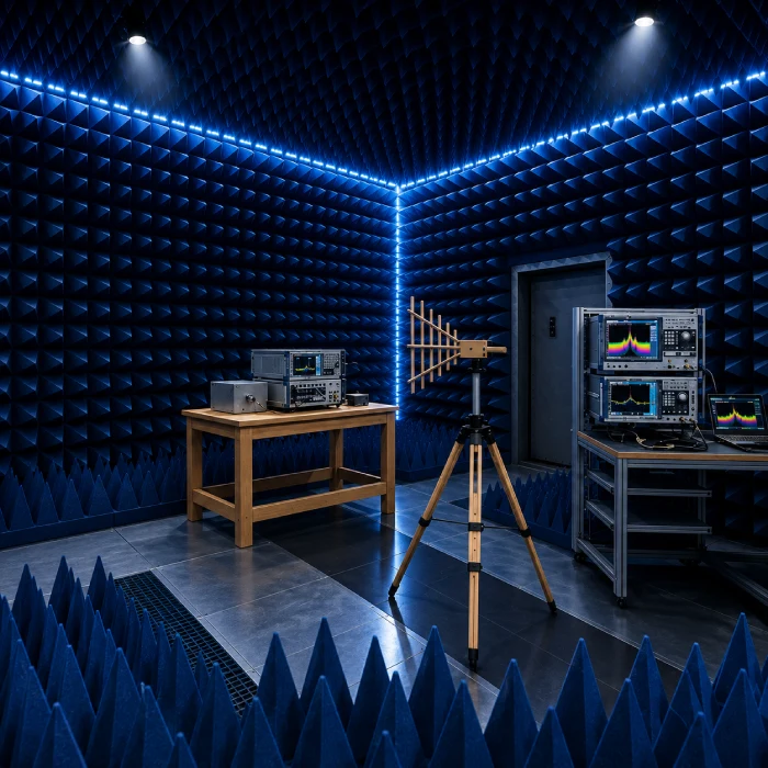 Anechoic Chamber with Microwave Absorber Installation